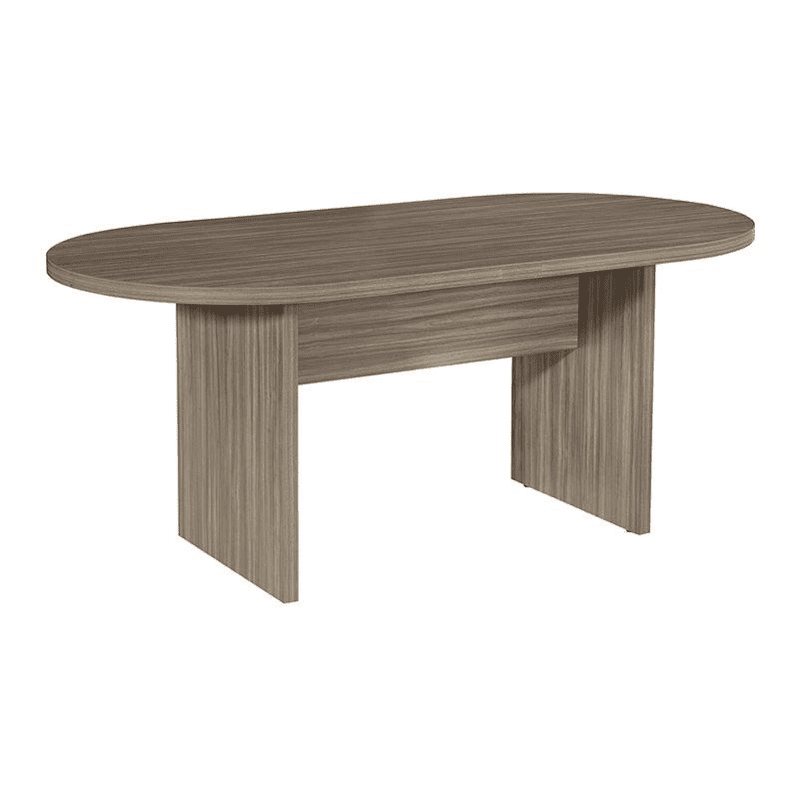 office star 6′ racetrack conference table with slab base