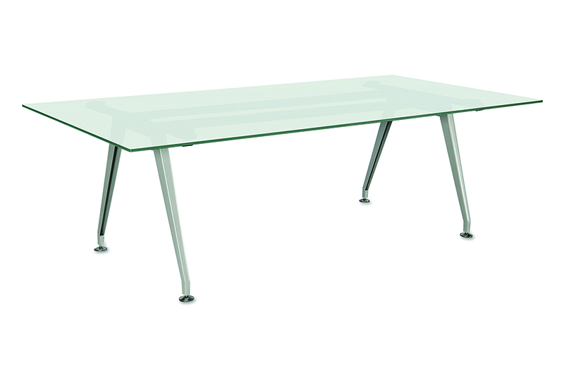 Office Source Frosted Glass Conference Table
