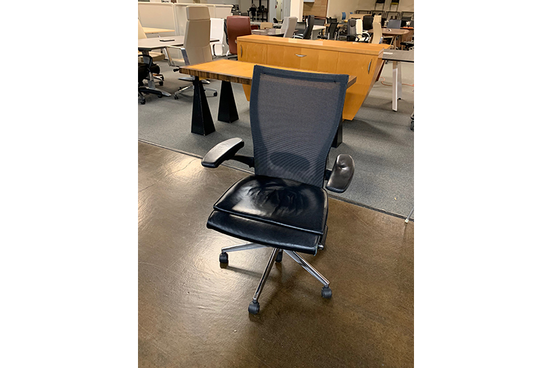 Used Green Mid Back Office Chairs by Haworth